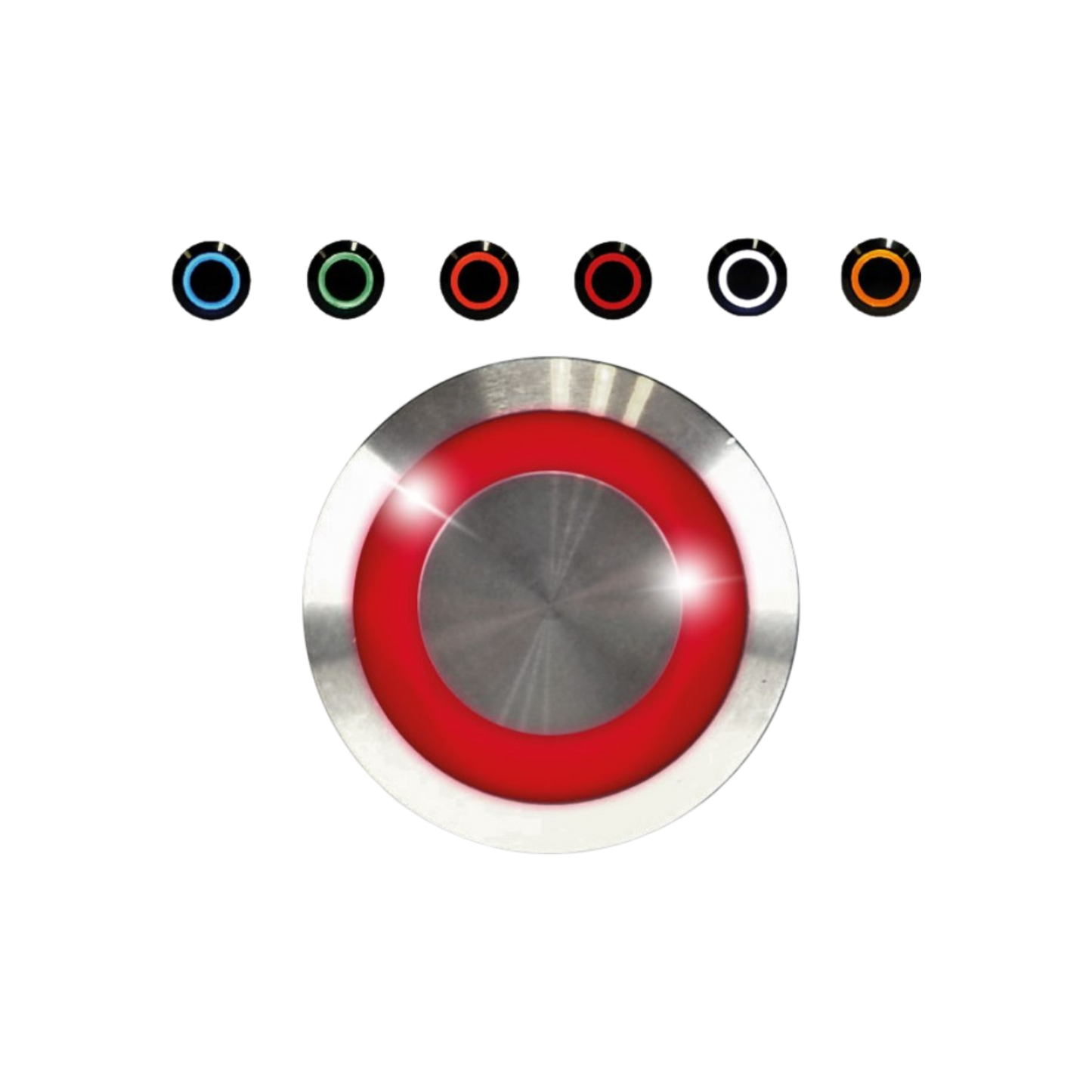 bouton poussoir rouge