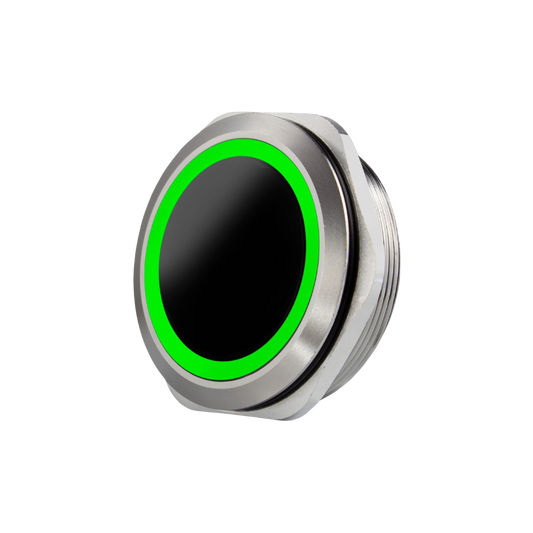 Bouton poussoir sans contact à détection infra rouge avec buzzer vert