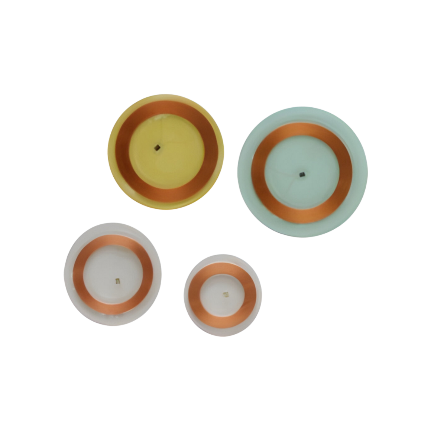 Disc tag DESFire EV1 13.56 MHz 4K adhésif souple et transparent