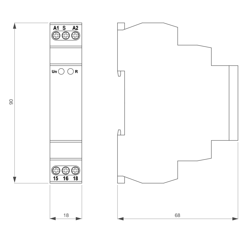Relais temporisé de commande 1RT - ABIOSHOP