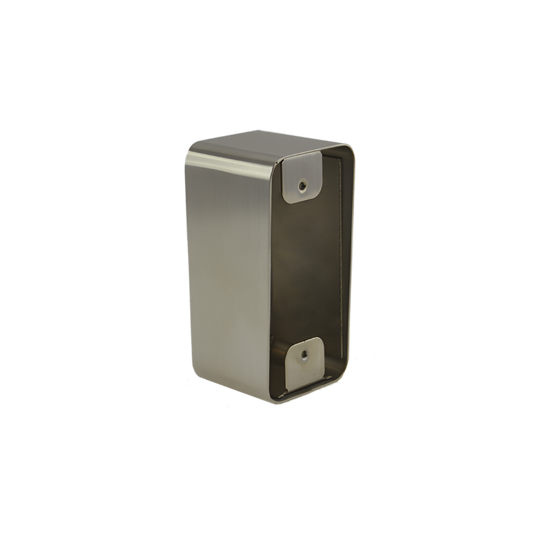 Boitier Applique Acier Inoxydable pour bouton poussoir 19mm - ABIOSHOP