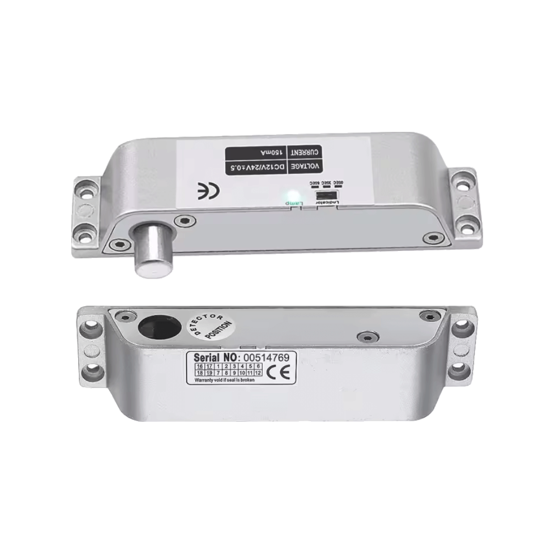 Verrou 12VDC à pêne électrique (piston) - ABIOSHOP