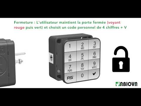Serrure ABIOLOCK CLAVIER public à code pour casier et vestiaire