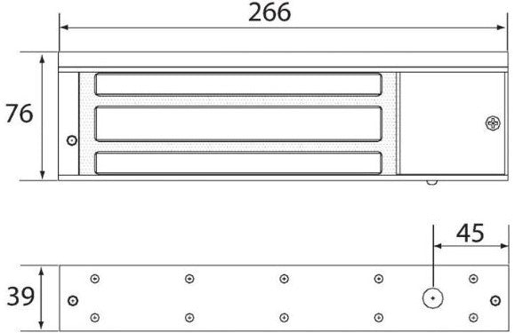 Ventouse de 500kg dimensions