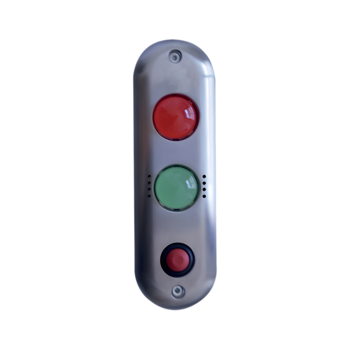 Voyants vert et rouge avec buzzer et bouton poussoir NO