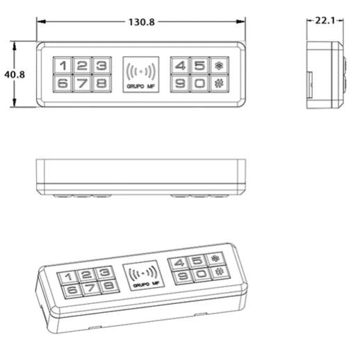 Serrure à crémaillère pour vitrine | ABIOLOCK crémaillère - ABIOSHOP