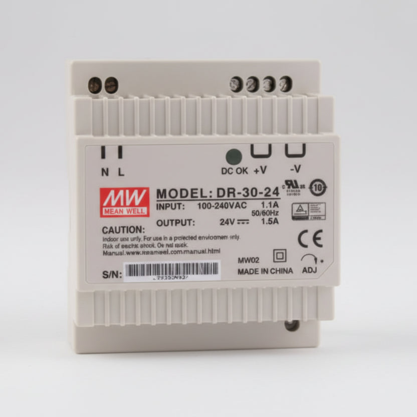 Bloc d’alimentation industrielle 24V DC 1,5A montage rail DIN