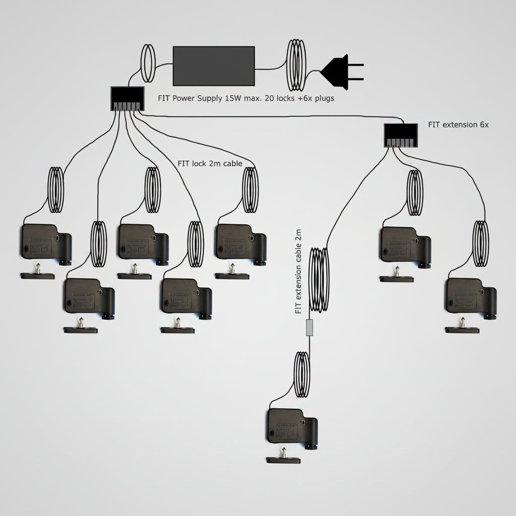 Serrure à badge RFID & Bluetooth pour casier | ABIOLOCK CASE 13 - ABIOSHOP