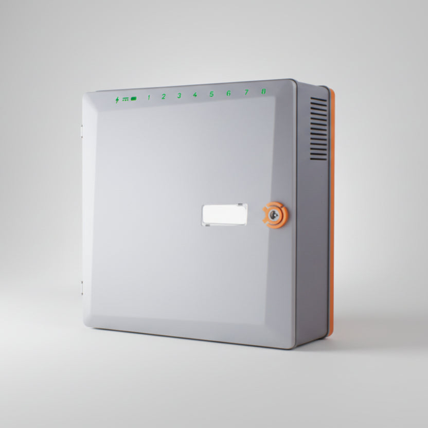 Grand boîtier alimentation 12V ABS pour batterie avec 4 sorties