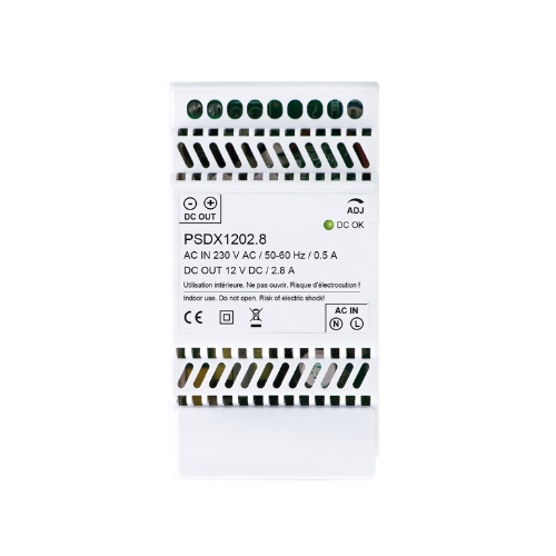 Alimentation rail DIN 12V | 1.5A - 2.8A - 3.5A - 5A - 5.5A - 8.4A