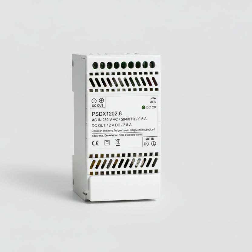 Module alimentation rail DIN 2,8A pour installation électrique