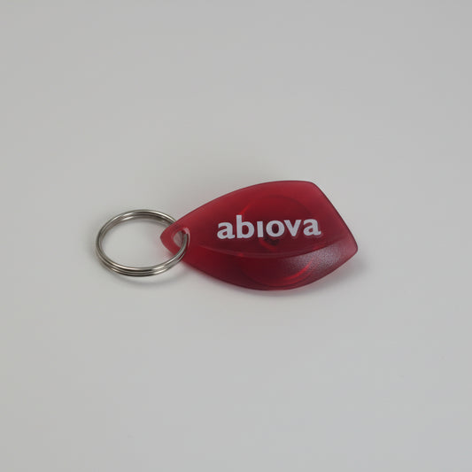 Badge RFID rouge en porte-clés
