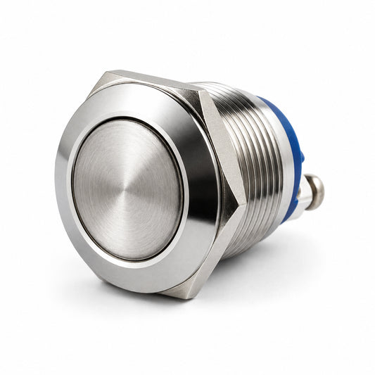 Bouton poussoir 12V en acier inoxydable (NO)