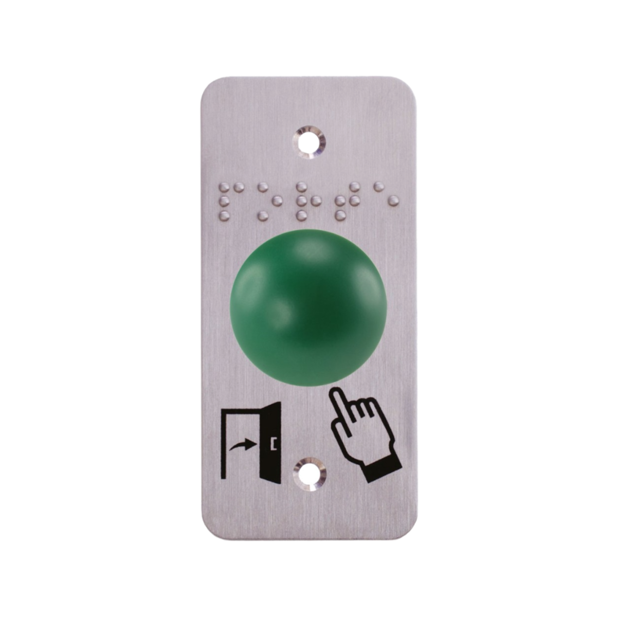 Bouton poussoir par le coude de demande d'ouverture vert - ABIOSHOP