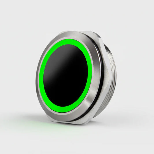 Bouton poussoir sans contact pour contrôle d’accès avec buzzer vert