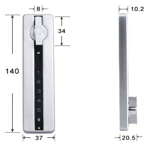 Serrure à code pour casier, meuble et vestiaire | DIGITALE ABKR - ABIOSHOP