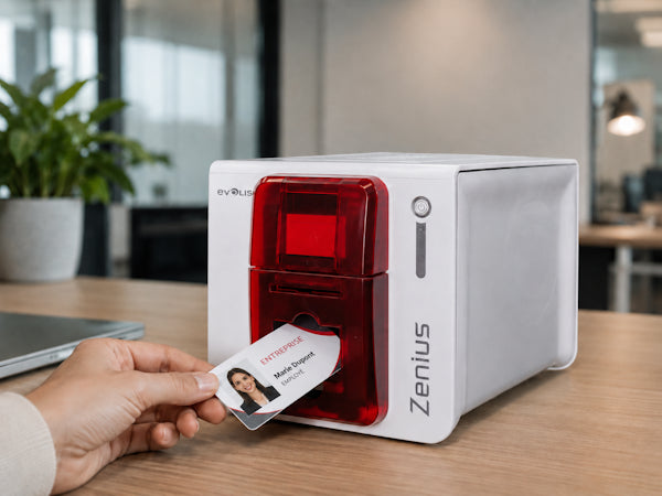 Imprimante à cartes et badges ZENIUS EVOLIS USB et Ethernet