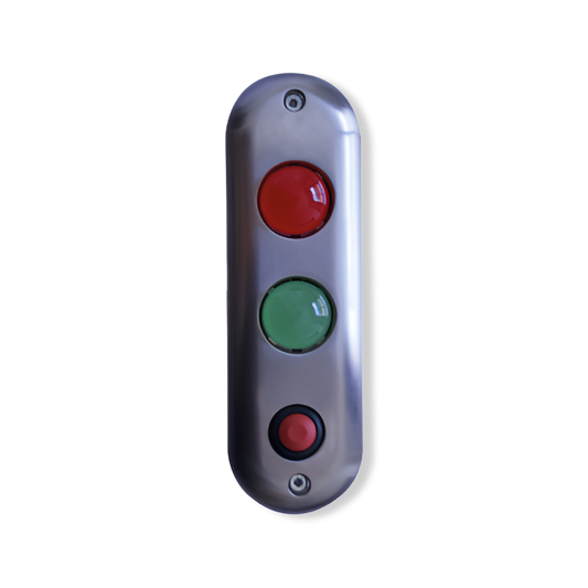Voyants Vert & Rouge avec bouton d’appel impulsionnel NO