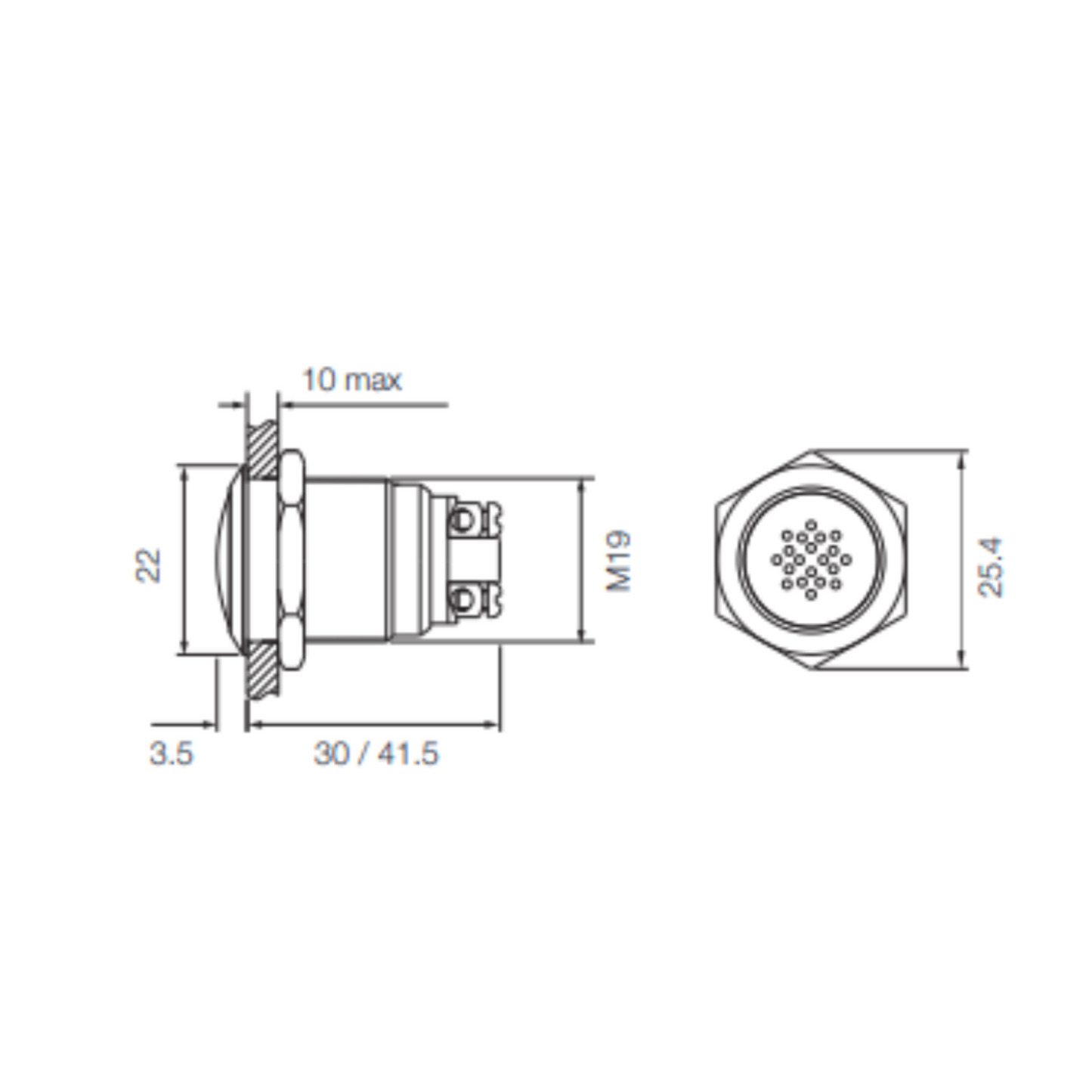 Buzzer + voyants 12V rouge - vert