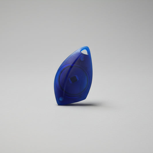 Badge RFID bleu en porte-clés