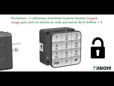 Serrure ABIOLOCK CLAVIER public à code pour casier et vestiaire 