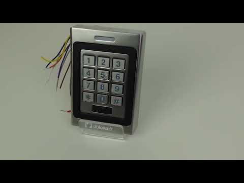 Lecteur de Badges et Clavier à Code Wiegand 125 KHz et 13 MHz
