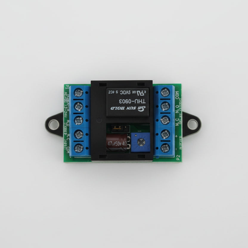 Relais temporisé 12-24V AC DC avec temporisation réglable 1 à 60 s ou min