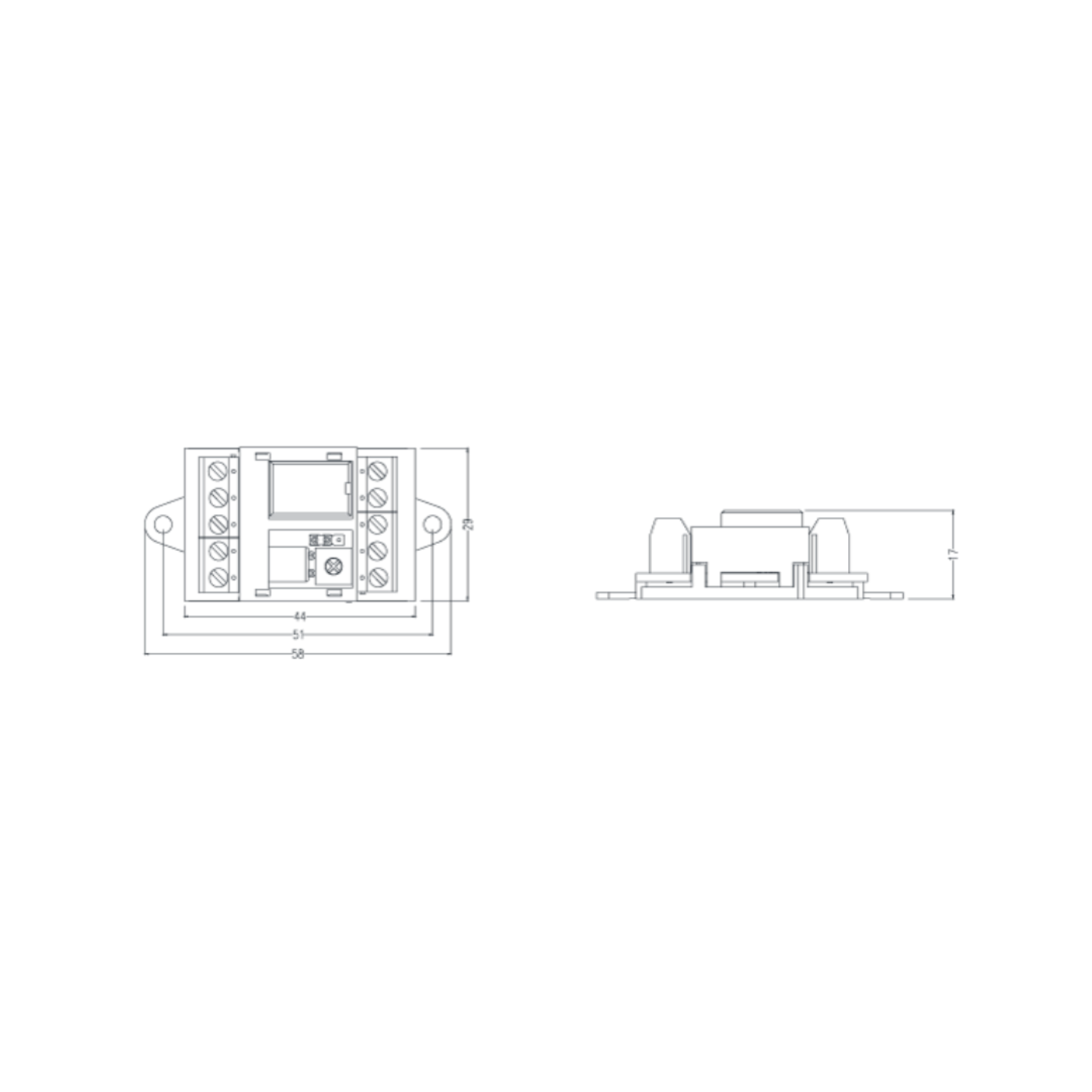 Relais temporisé avec contacts commun normalement ouvert normalement fermé