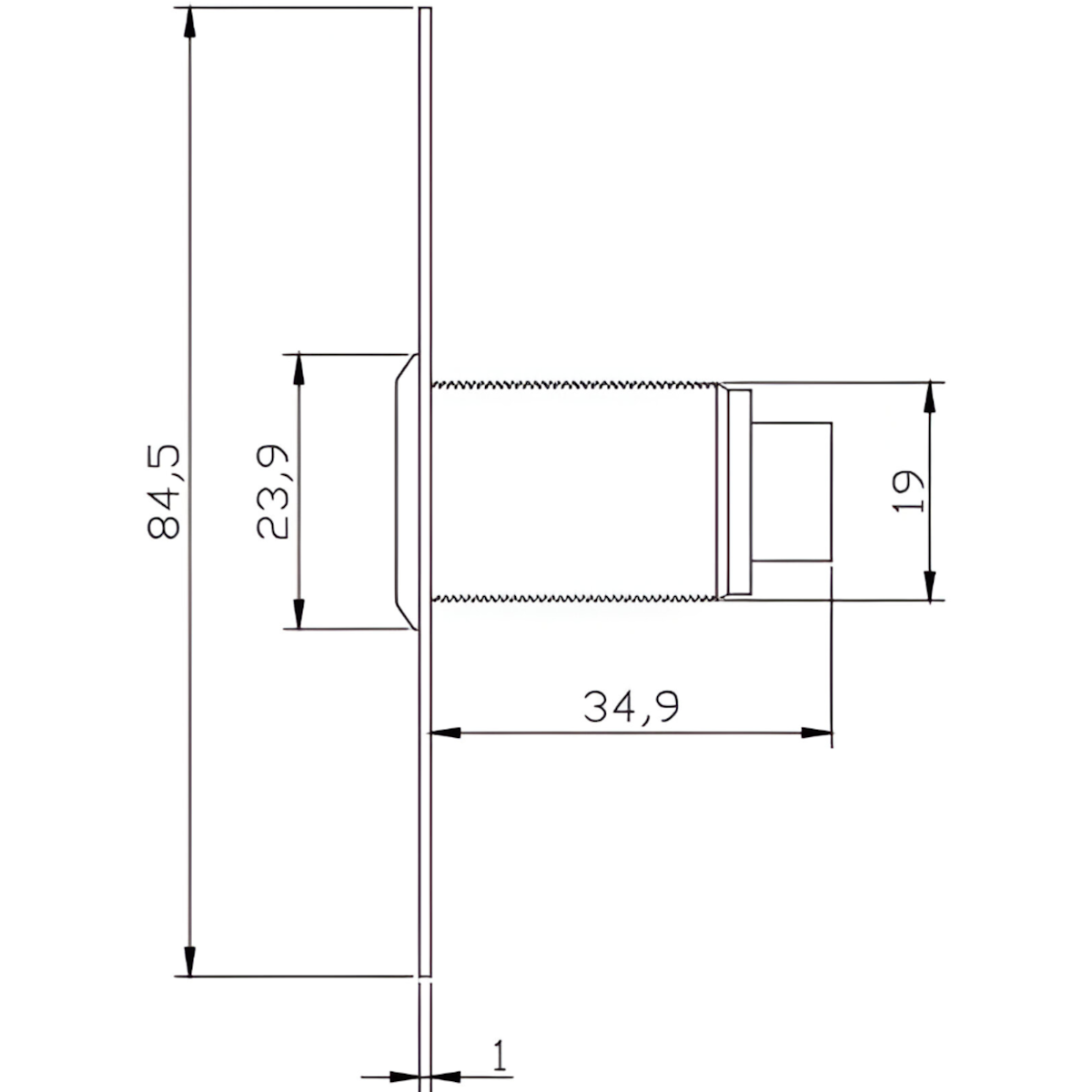 Bouton poussoir infrarouge de 19mm sans contact avec ou sans buzzer - ABIOSHOP