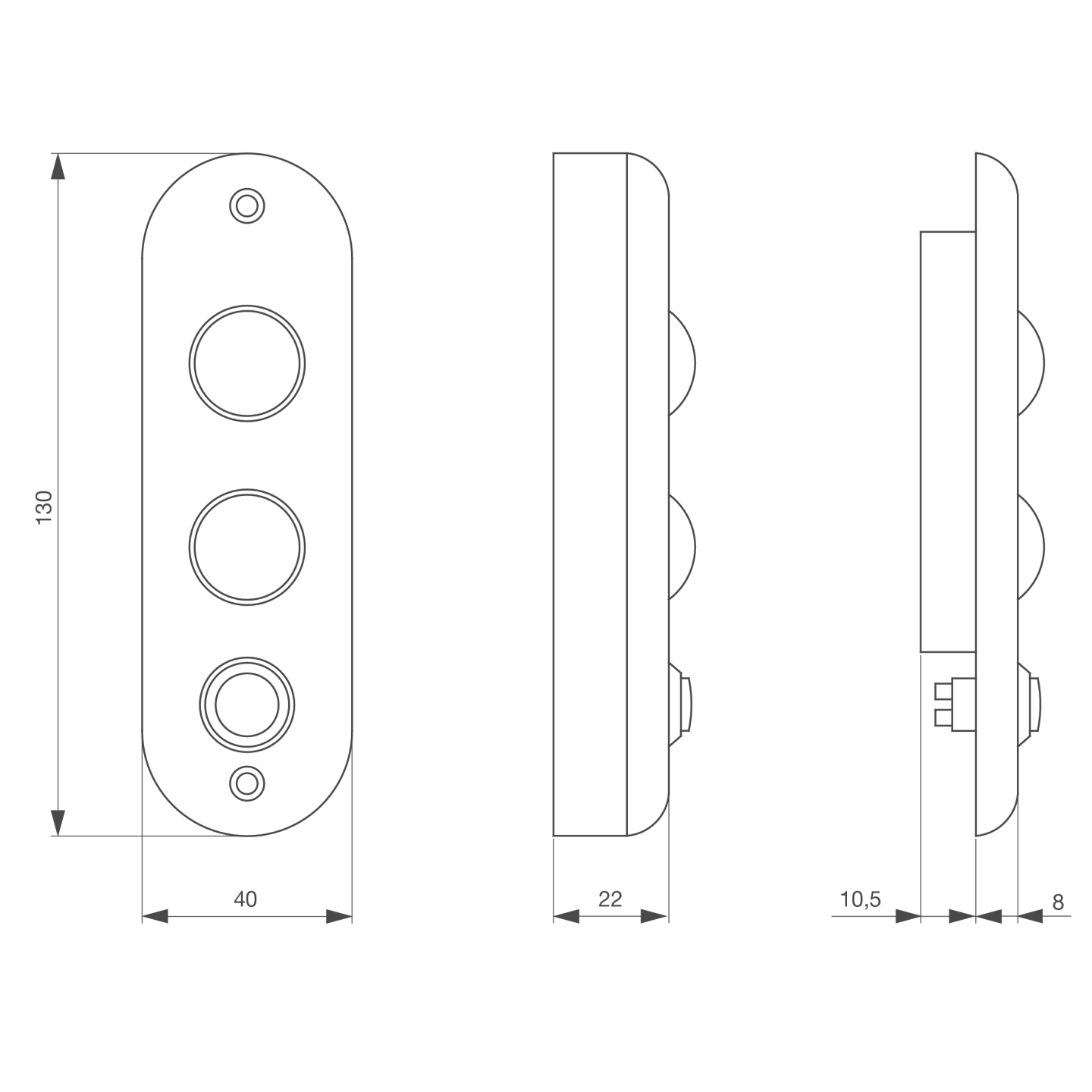 Platine de signalisation verte et rouge et buzzer sonore - ABIOSHOP