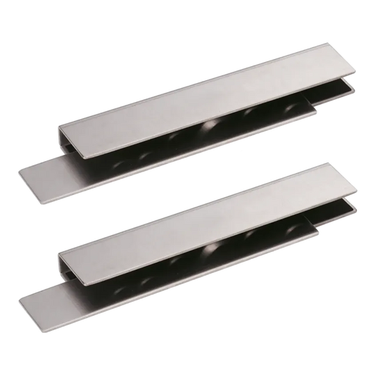 Kit de montage en applique en forme U pour porte en verre