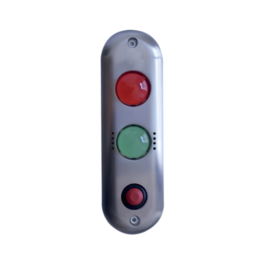 Platines de signalisation vert et rouge avec buzzer et bouton poussoir NO - ABIOSHOP