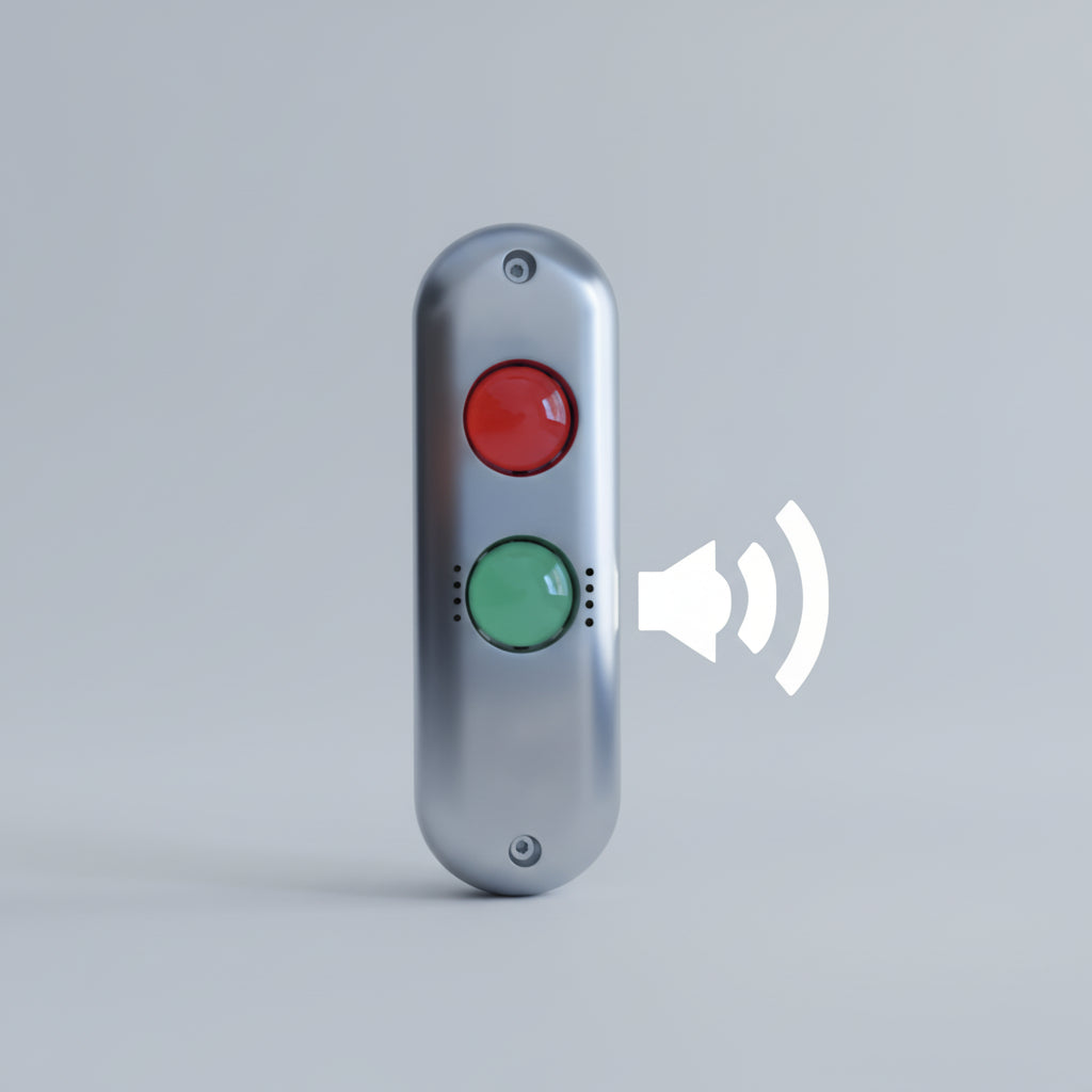 Platine de signalisation verte et rouge et buzzer sonore - ABIOSHOP